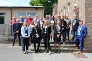 Elders, Students and Rotarians enjoy a Christmas Dinner together